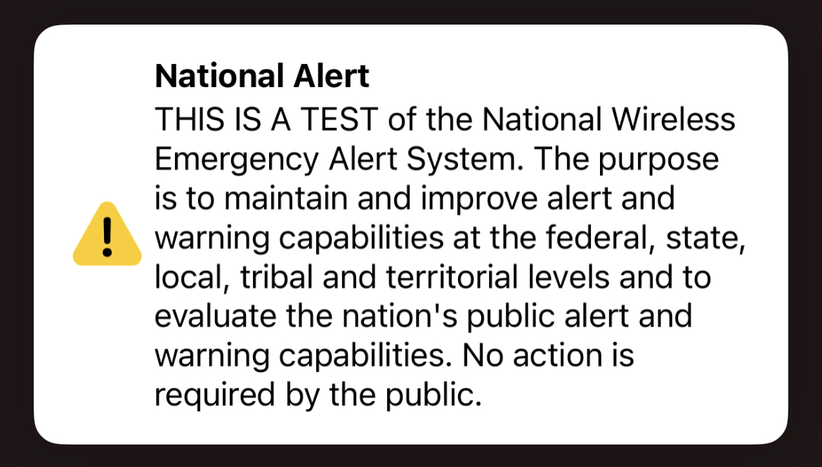 TheLibertyCall's tweet image. Well there you have it. #emergencybroadcastsystem #nothingburger #uneventful #justgobacktowork