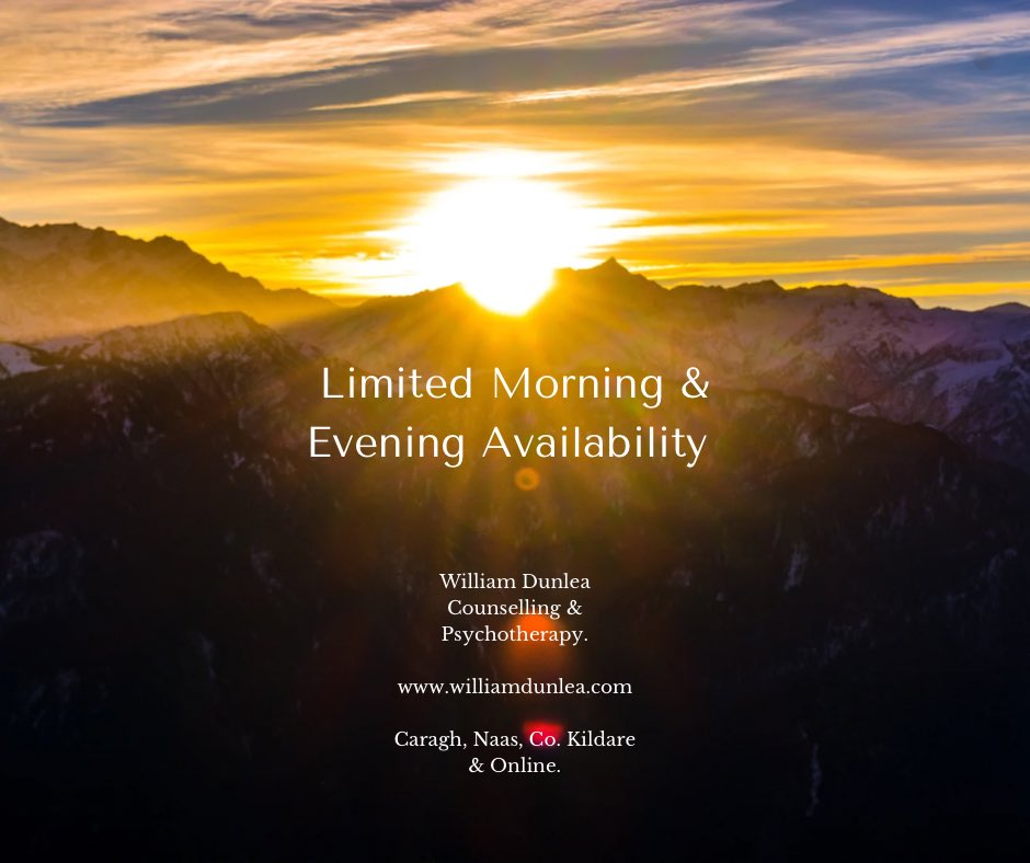 Feel free to get in touch with any queries through the site, mobile or email.

williamdunlea.com

#naas #kildare #counselling #psychotherapy