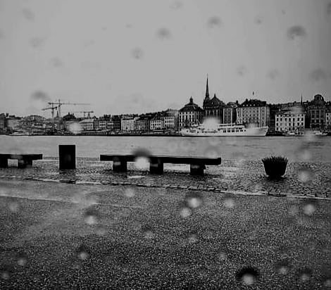 Cae la tarde en Estocolmo, camino del estudio. Confío en el otoño, como tantas veces...