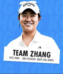 At the #AramcoTeamSeries in Hong Kong this week #TeamZhang will be made up of:

🌹

24 year old Czech player Sara Kouskova and …

31 year old Spanish player Marta Sanz Barrio.

Play well ladies 👌

#RoseZhang #ZhangGang