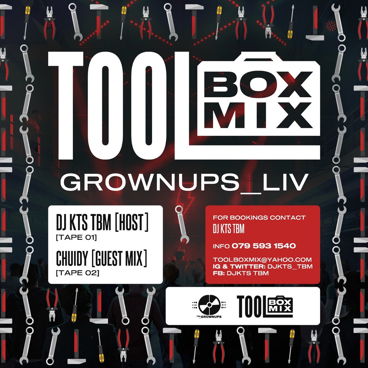 Hello GrownUps, Here with the latest edition of TBM GrownUps_LIV 🧰 joined by <a href="/djchuidy/">sicelo DjChuidy Zwan</a> 🇸🇿🇿🇦

Link >> TAPE 1 (DjKts Tbm 🇿🇦)
podomatic.com/podcasts/toolb…

Link > TAPE 2 (DJ Chuidy 🇸🇿)
podomatic.com/podcasts/toolb…