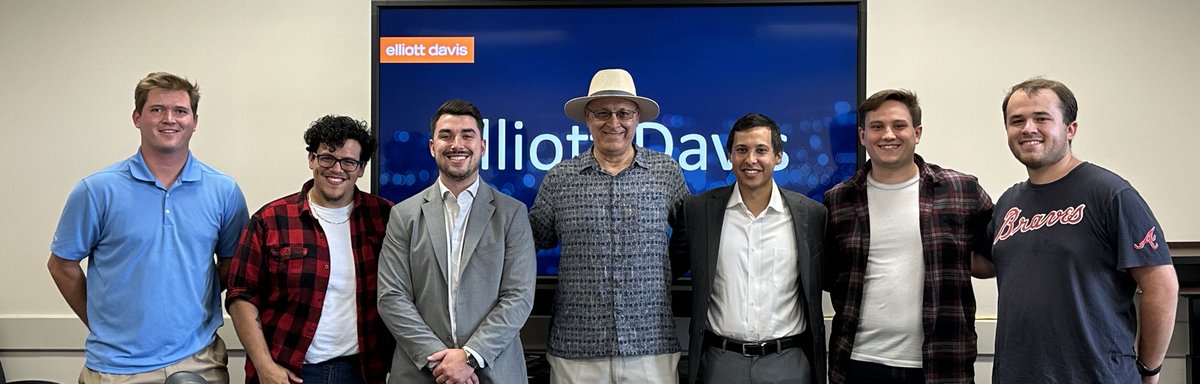 Today ECON majors attended an Elliott Davis internship presentation by former alumni, Connor Barton ('18) and Philip Miclat ('13). Thank you Connor and Philip for taking the time from your busy work schedules to share with our students.