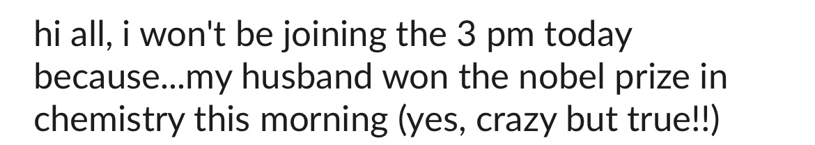 Typical Wednesday at work