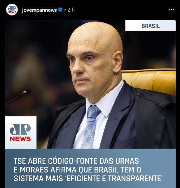 BrazilenDireita's tweet photo. Vai ser a #NASA o Auditor?
A #auditoria do código-fonte das Eleições de 2022 tem quer ser feito por um 'AUDITOR' independente, que NÃO tenha ligação direta com o #TSE e muito menos como o #STF ???
#Eleicoes #codigofonte #auditoria https://t.co/ARplGT0fT2