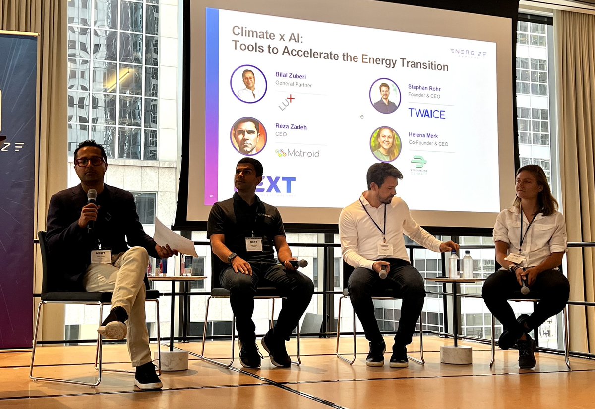 Kevin Stevens 🔋⚡️ (@kevindstevens) on Twitter photo “We’ve moved to English as a programming language, and soon we’ll move to any human language as a programming language.”
<a href="/Reza_Zadeh/">Reza Zadeh 🇺🇸</a> on the current and future state of AI at #EnergizeNext with <a href="/bznotes/">Bilal Zuberi</a> “We’ve moved to English as a programming language, and soon we’ll move to any human language as a programming language.”
<a href="/Reza_Zadeh/">Reza Zadeh 🇺🇸</a> on the current and future state of AI at #EnergizeNext with <a href="/bznotes/">Bilal Zuberi</a>