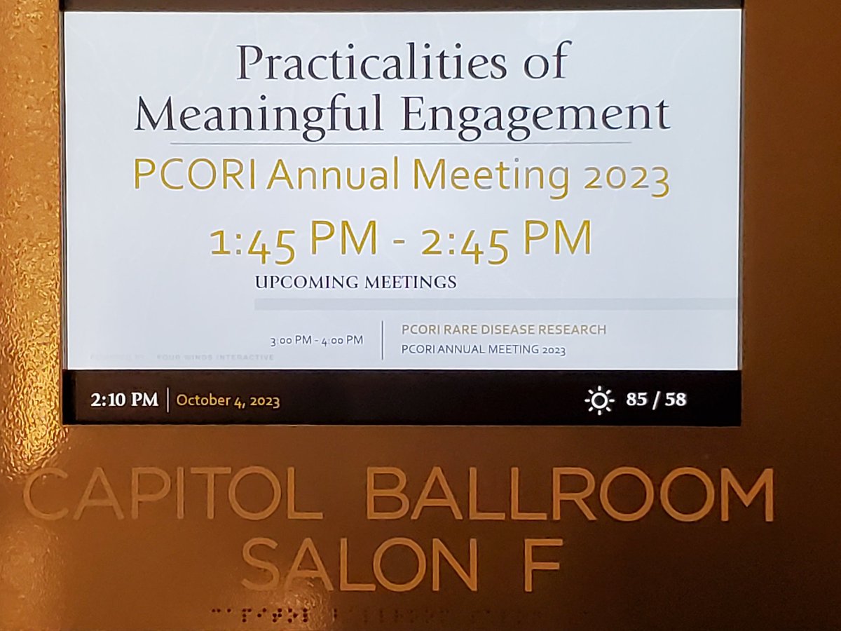 Hassanah2017's tweet image. Patient Engagement- some practicalities to remember when developing &amp;amp; improving #meaningful  Partnerships #PCORI23 #PCORI2023