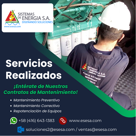 SesaPower's tweet photo. Contratos de mtto. de Plantas Electricas a la medida de sus necesidades. https://t.co/i9wU9WMBFm