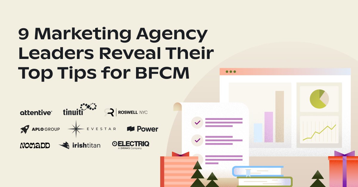 attentiveHQ's tweet photo. last year, shoppers spent $11.3 billion on cyber monday 💸

to make the most of this year's #BFCM, we asked our agency partners about their tried-and-true strategies for success

from list growth to LTV and personalization, here are their best tips: https://t.co/DprNExFuBF https://t.co/kv0EQGBqfC