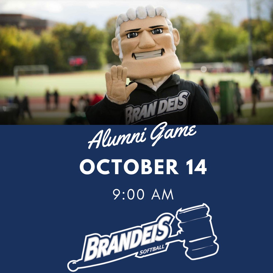 Join us for our alumni game during #homecoming. Email dbishop@brsndeis.edu to register <a href="/BrandeisJudges/">Brandeis Athletics</a>
