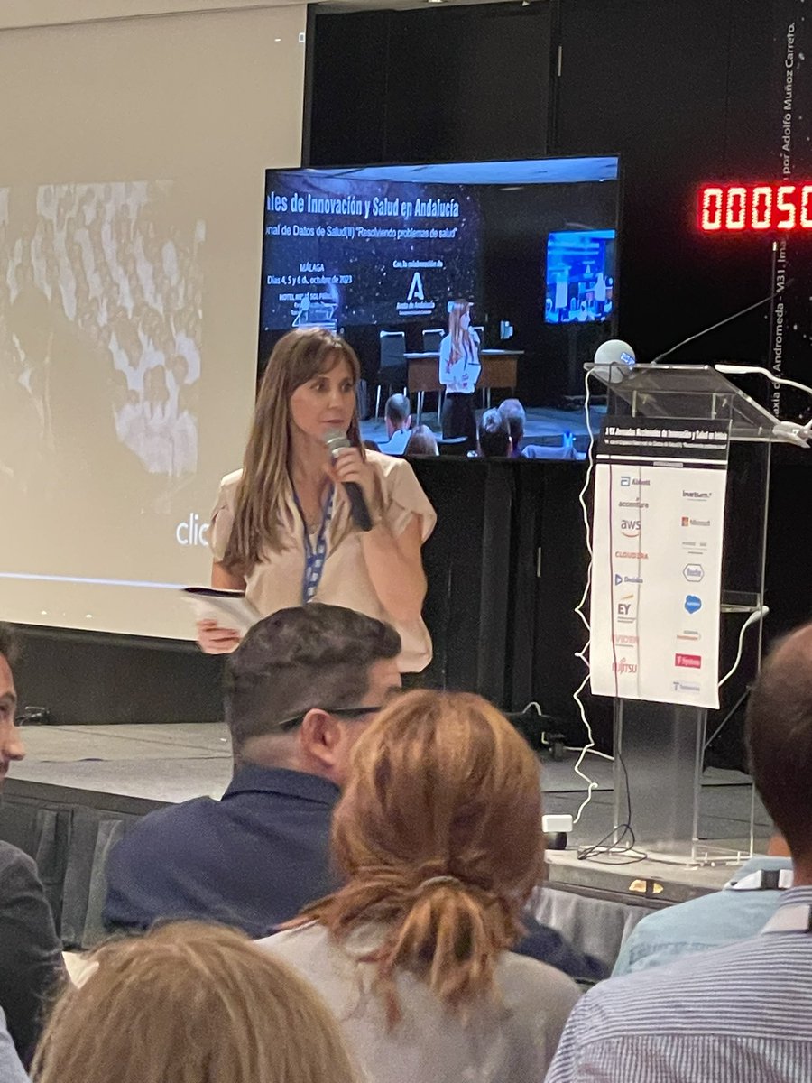 <a href="/concastejon/">Conchi Castejón</a> despide la primera jornada de #JISA2023, que termina con la presentación de los talleres de mañana, por parte de sus coordinadores.