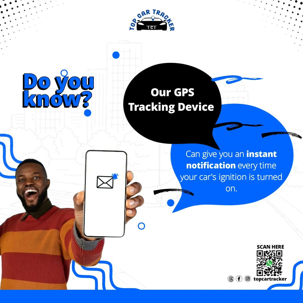 Topcartracker's tweet photo. You get an alert every time you turn on/off your car 
Let's Secure Your Car With Our Premium Tracking Device

Trending Tags:
Abuja
Ola of Lagos 
Barry Jay 
Young John https://t.co/TqNXKNRPNp