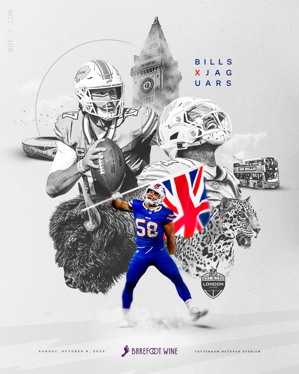 BuffaloBills's tweet photo. The British Bills. 🇬🇧

@BarefootWine | #JAXvsBUF https://t.co/gqq8yXsVhK