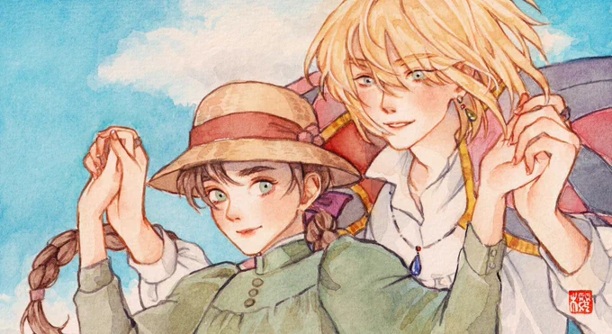 Sophie & Howl #howlsmovingcastle #ghibli