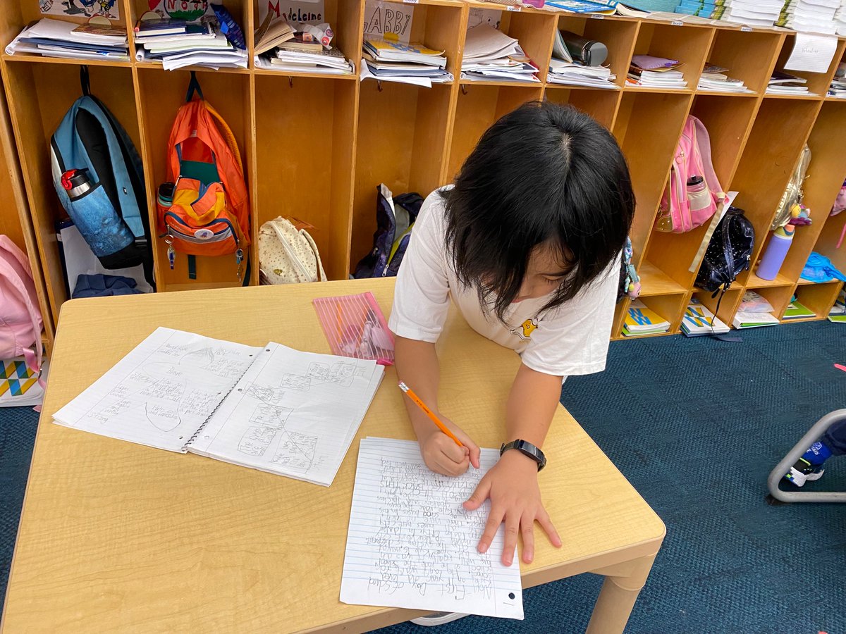 CaedmonFourth's tweet photo. Planning and drafting our realistic fiction stories #CaedmonGrade4 #TheCaedmonStory #CaedmonWriting https://t.co/taYjPwCVuW