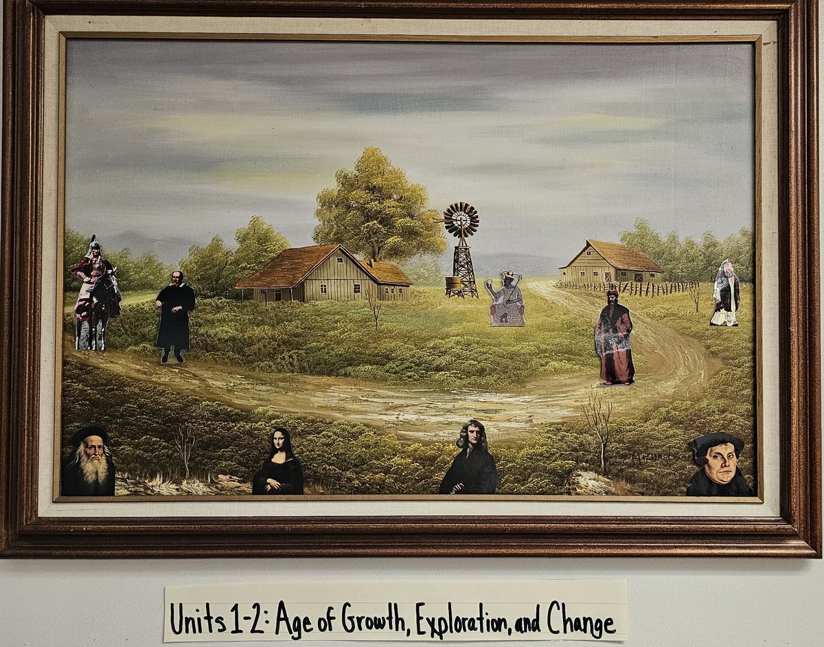 Historical figures of World History collage for Unit 1-2 underway! <a href="/BCPS_SocialSci/">BCPS Social Sciences</a>