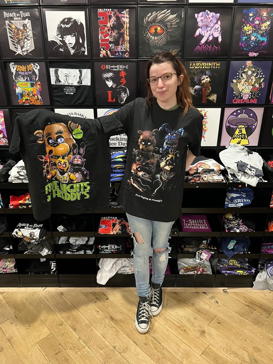 new FNAF T-shirts in stock now!!! #tshirts #fnaf