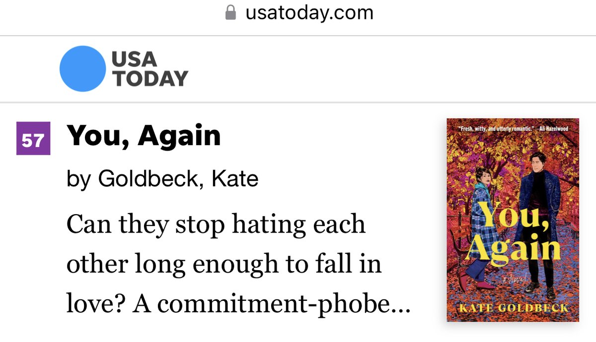 THESE TWO IDIOTS BACK ON THE USA TODAY BESTSELLER LIST