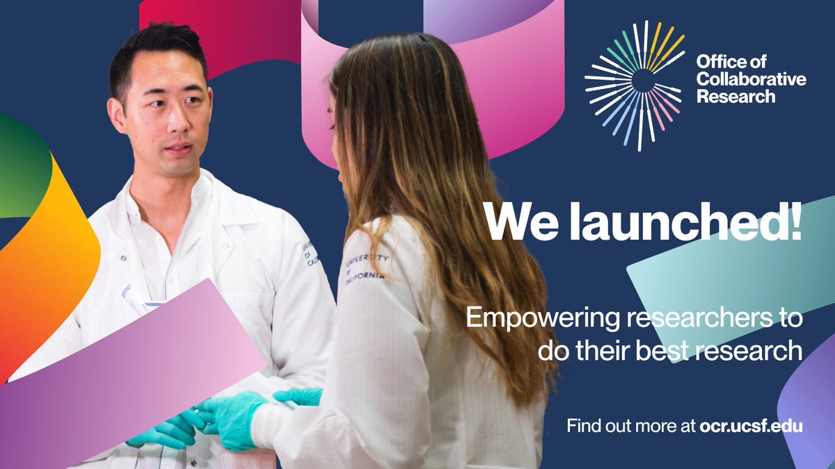 immunox's tweet image. We&apos;re excited to announce the launch of the ImmunoX Office of Collaborative Research! We are dedicated to empowering our researchers by actively removing barriers to collaboration - read more about us and learn about our services at ocr.ucsf.edu 🚀 #OCR #ImmunoX @UCSF