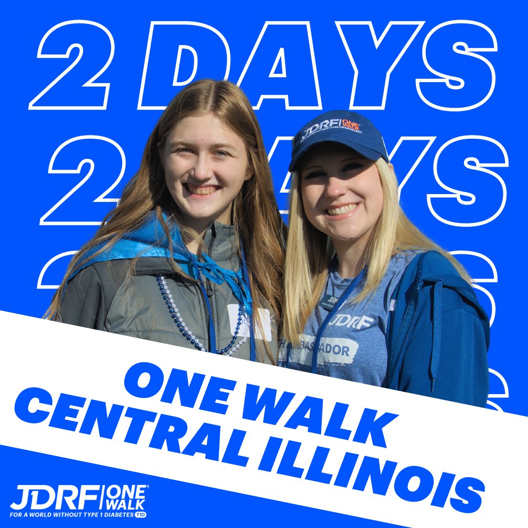 JDRFIllinois's tweet photo. Get ready, Chicago Suburbs and Central Illinois! Come on out this Sunday, October 8 for our final One Walks. Help us finish strong by joining us this weekend! We can’t do it without you! #JDRFWalkIL https://t.co/7tqmT8F2dY