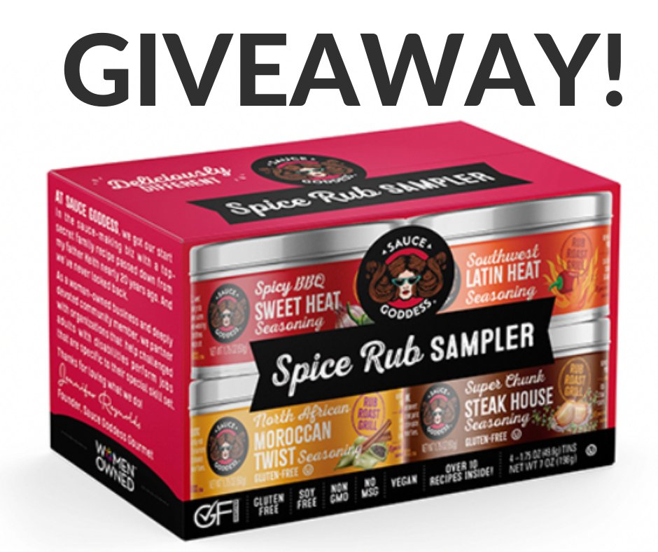 3 lucky winners will be chosen to win a free <a href="/saucegoddess/">Sauce Goddess</a> 4 Tin Spice Gift Set at the online @nourishedfestival. Register now for the October 14-15 event! nourishedfestival.il23.showmetry.com/home