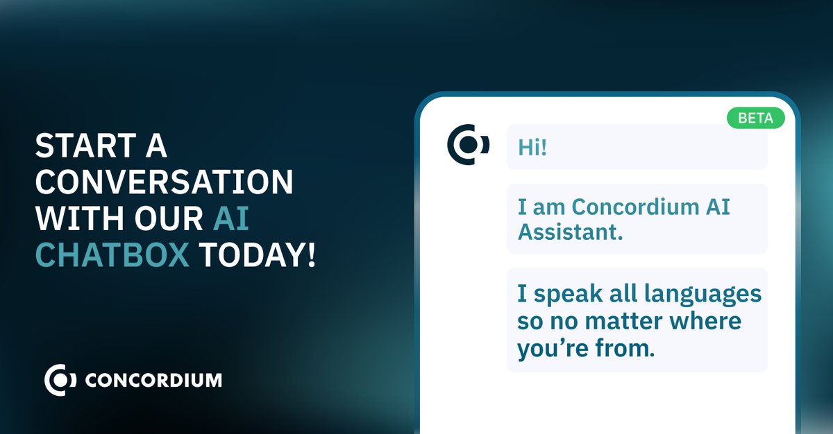 ConcordiumIND's tweet image. 🤖💬 Concordium AI असिस्टेंट, त्वरित और परेशानी मुक्त सहायता के लिए आपका नया उपकरण!

🚀💡हमारे साथ चैट करें और निर्बाध संचार खोजें।

आप इसे हमारी वेबसाइट concordium.com पर आसानी से एक्सेस कर सकते हैं।

#ConcordiumAI #ChatBot #InstantAssistance