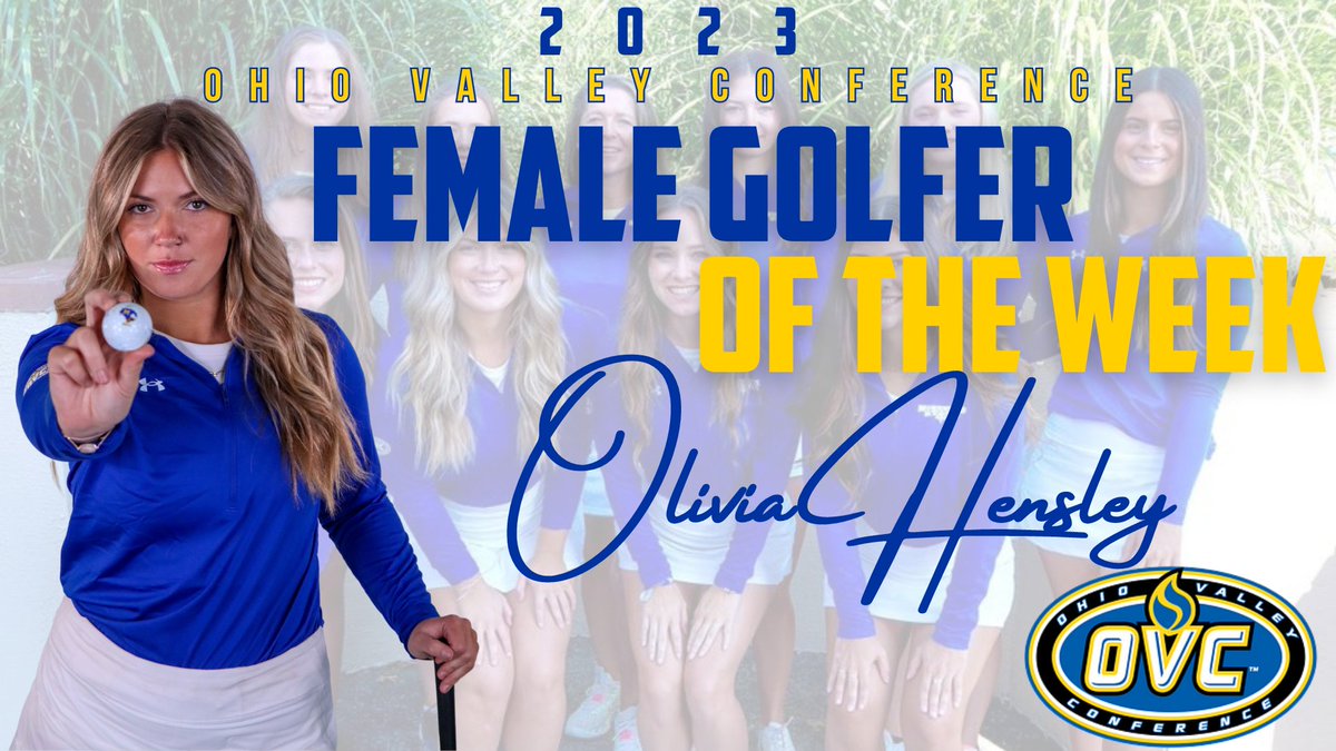 .<a href="/MSUEaglesWGolf/">MSU Women's Golf</a>'s Olivia Hensley (<a href="/oliviach02/">olivia hensley</a>) is the <a href="/OVCSports/">Ohio Valley Conference</a> Golfer of the Week - her 3rd career OVC accolade.

In just the past 3 seasons now, women's golf has earned 14 Golfer of the Week awards and 3 Golfer of the Month honors! 

Story: bit.ly/3F3AROV #SoarHigher