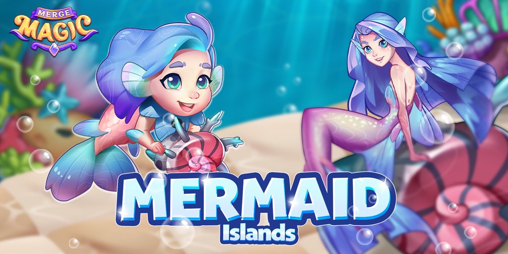 MergeMagic's tweet photo. How long can you hold your breath underwater? Mermaid Islands event is live! https://t.co/4MLtY6pStn