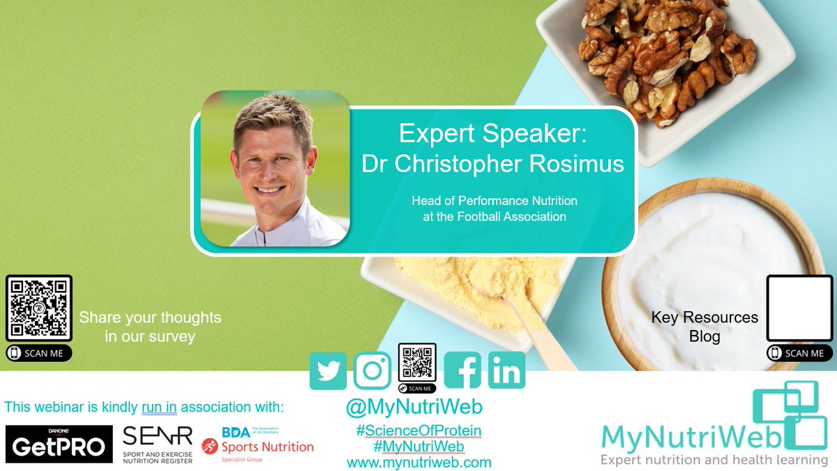 MyNutriWeb's tweet photo. ✨ ✳️ Welcome all #MyNutriWeb #ScienceofProtein✨ ✳️

💙 Excited for the next hour of CPD...

💭 Let us know if you've joined us tonight &amp; do share any learnings...💡 

@AfN_UK_  CPD endorsed✅

Supported by @BDA_SNG &amp; SENR⭐ https://t.co/jJrLCwBugW