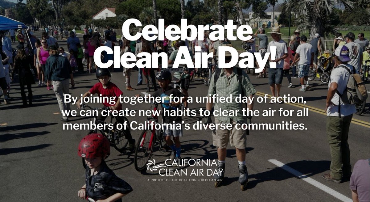 Will you celebrate #CleanAirDayCA this year by pledging to help clear the air? Join VCCF as we take collective action for better air quality on Wednesday, October 4, 2023! bit.ly/48G2Kdp