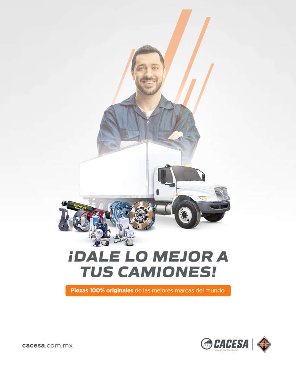 CACESAMX's tweet image. Eleva el rendimiento de tu camión con piezas originales de las marcas líderes🔝

Aquí, sabemos cómo consentir a tu camión:
📲 cacesa.com.mx/contacto/

#refaccionesdiesel #internationalmx #multimarca
