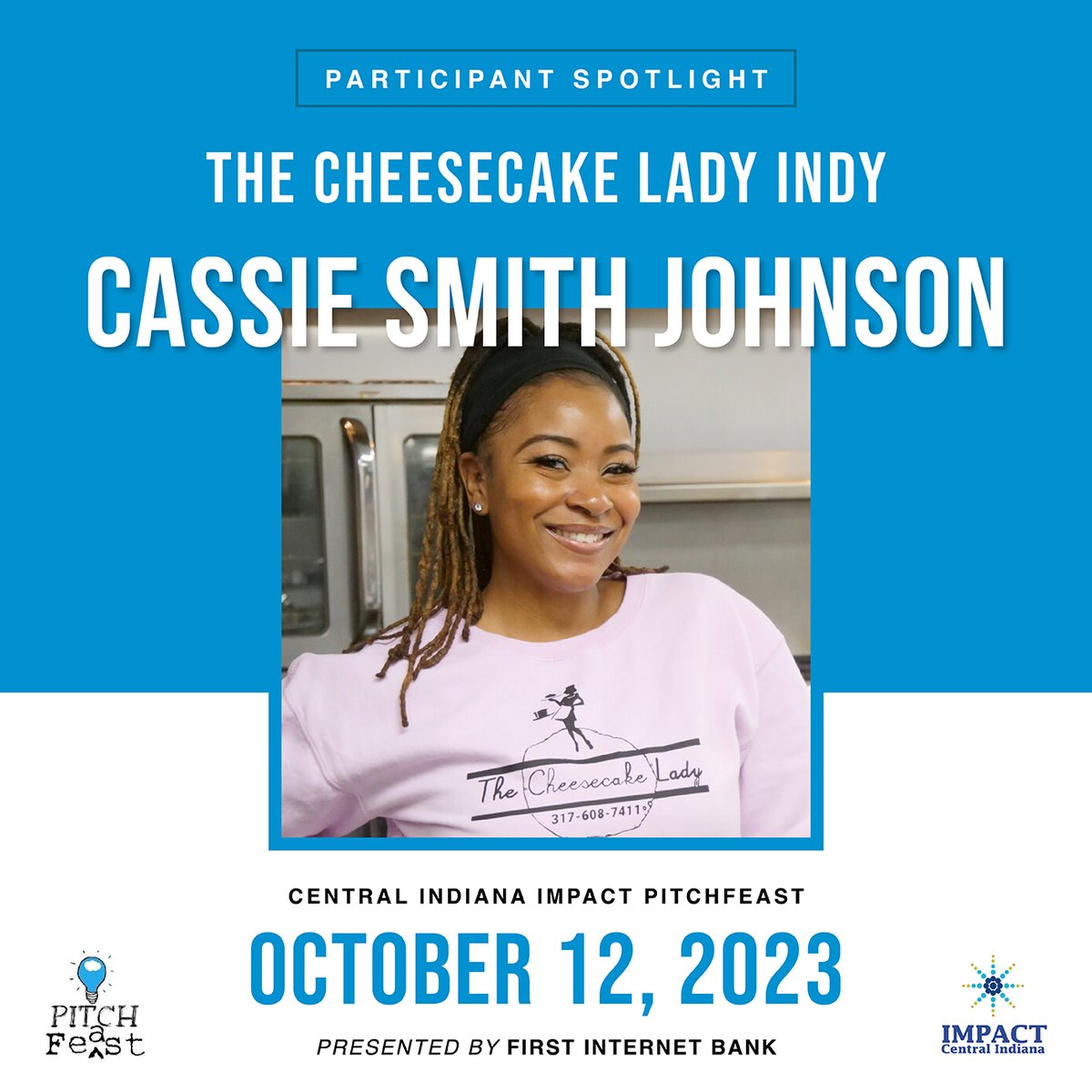 💡TOP 10 FINALIST SPOTLIGHT💡| The Cheesecake Lady Indy, Founder Cassie Smith-Johnson | Cassie Smith-Johnson combined her dream of entrepreneurship and her passion for cheesecake in 2020 and founded The Cheesecake Lady Indy!  loom.ly/XND0j14 

<a href="/CICFoundation/">CICF</a> <a href="/firstib/">First Internet Bank</a>