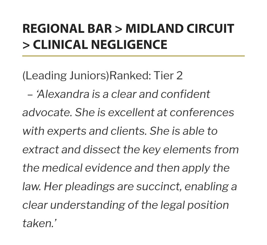 AlexPountney's tweet photo. I am thrilled to have been recognised in The Legal 500 UK 2024 as a Leading Junior in 3 practice areas: Inquests &amp; Inquiries, Clinical Negligence, and Personal Injury. 

@ropewalklaw also excelled in individual and Chambers rankings. 

#humblebrag https://t.co/q8One4SyvP
