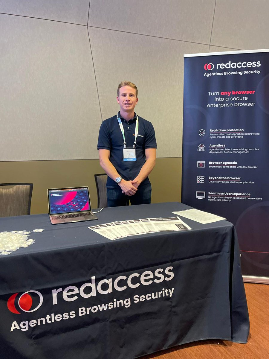 If you are in Seattle today at the @DataConnectors  #Cybersecurity summit, stop by @redaccess_io booth!
#hybridwork #remotework #browsersecurity #securebrowsing #browsingsecurity #securebrowser #futureofwork  #remotework #Zerotrustsecurity #cybersecurity #security #agentless