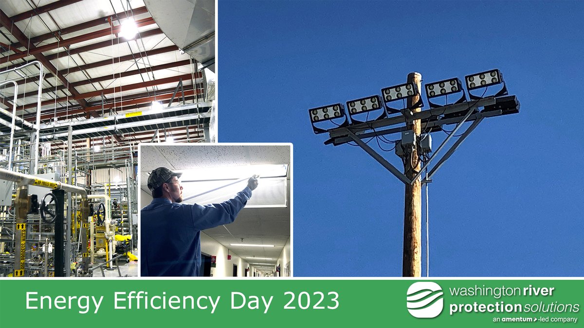 Oct. 4 is Energy Efficiency Day! We practice energy efficiency by replacing fluorescent indoor and outdoor lighting fixtures with longer-lasting LEDs. The new fixtures provide a brighter light and reduce energy use by about one-third.
#EEDay2023