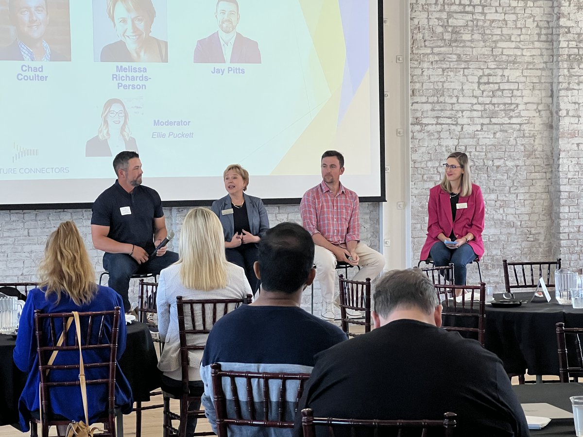 Thank you to today's fantastic panel on #franchising &amp; #entrepreneurship -- Chad Coulter, Melissa Richards-Person, <a href="/JTPALouisville/">Jay Pitts</a> and moderator extraordinaire <a href="/renegade_ellie/">Ellie Puckett</a>!