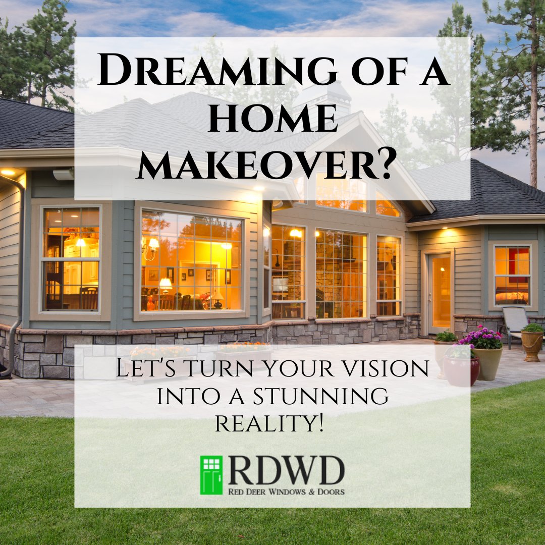 🏠 Ready for a home upgrade? Let Red Deer Windows & Doors bring your dreams to life! From modern chic to timeless classics, we've got you covered. Let's transform your vision into a breathtaking reality! 💫 #HomeMakeover #QualityAndStyle #DreamHomeJourney