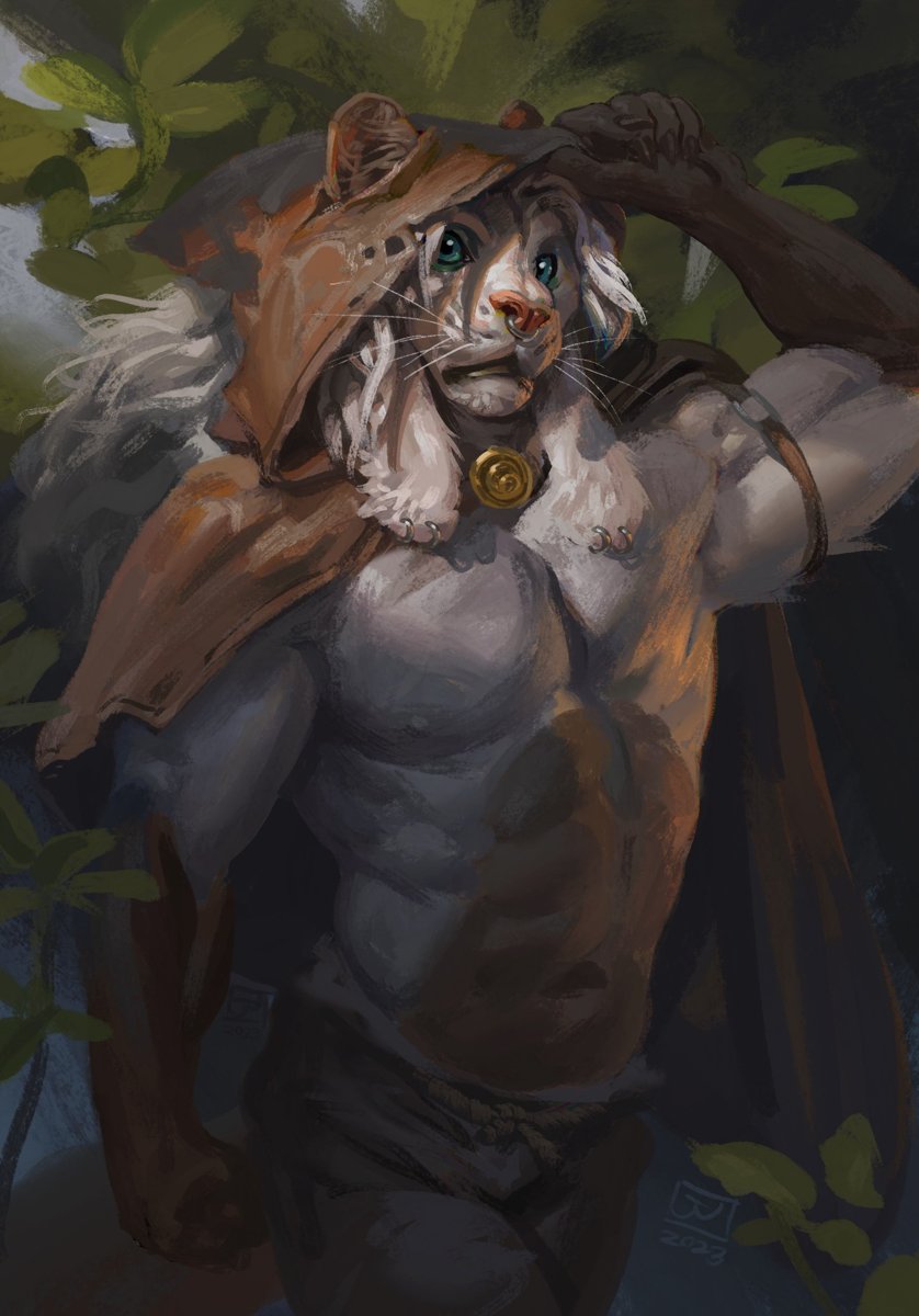 Sneaky Forest Feline.
For Kosskiku 👍