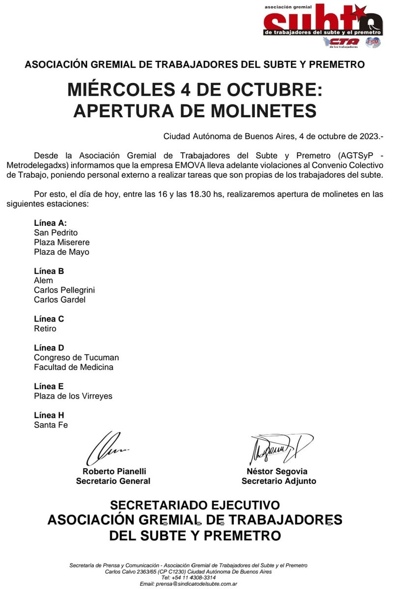 solotransito's tweet image. #Subtes con apertura de molinetes