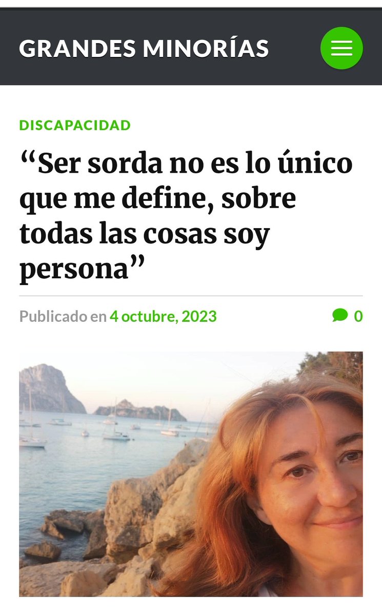 dannademayo's tweet photo. https://t.co/mzU2eclPWe
Hoy ha salido publicada la entrevista de Grandes Minorías. Gracisas a Winnie por su profesionalidad y por visibilizar la discapacidad invisible. #grandesminorias #RNE #personassordas #PDDF #PLADEDIFU https://t.co/8szjGytJD7