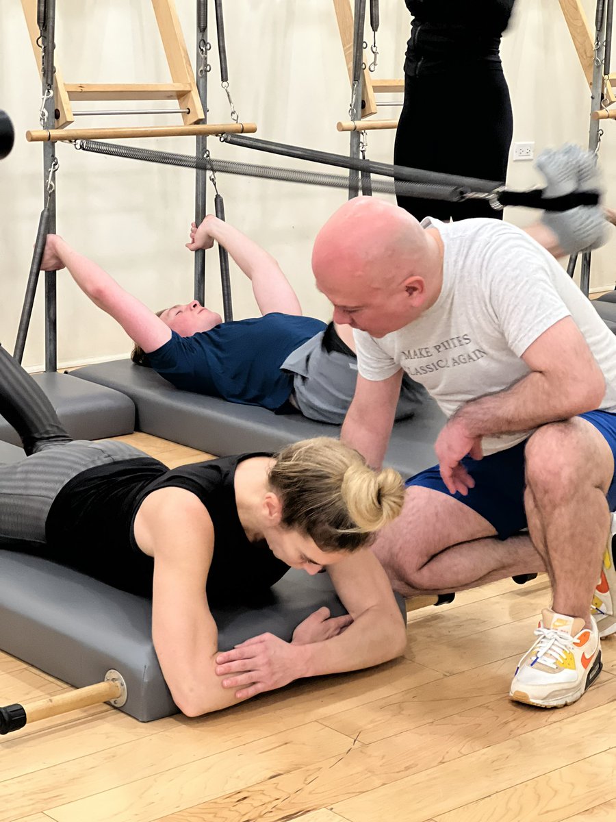 A Real moment in time! Workout with us or train to teach with us! #realpilates #PilatesTeacherTraining