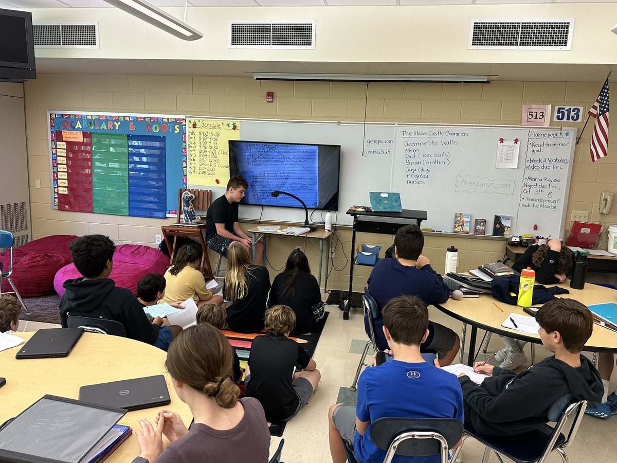 CVanDerWende's tweet photo. Embarking on a memoir writing journey, students create and share  notebook prewriting strategies. Today a student demonstrated how good writers can scrap ideas and start anew - it’s all part of the beauty of the writing process.📝💡💙@WPSEisenhower @wyckoffschools @mrskgraziano https://t.co/voNfWoXfWr