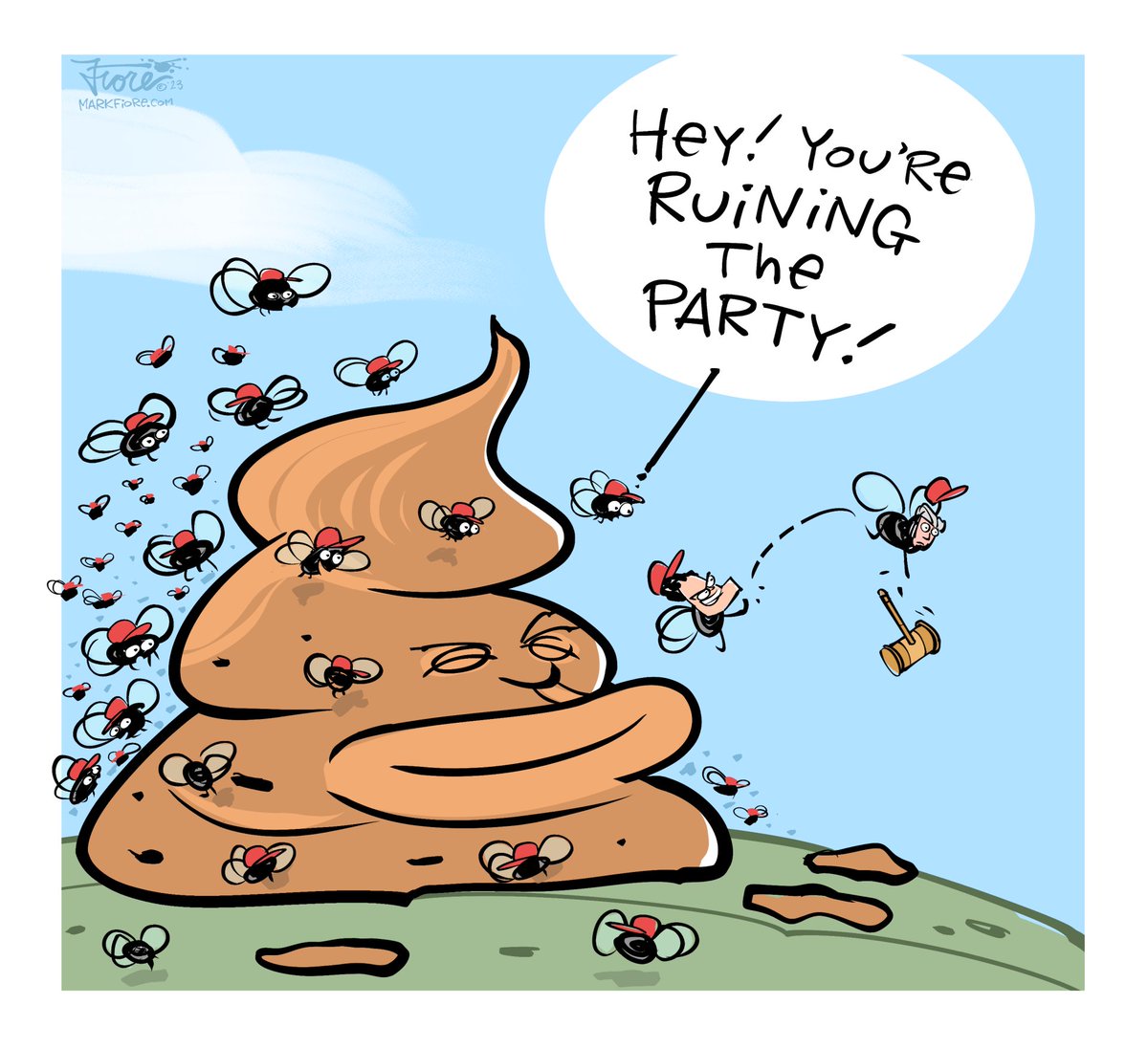 That extremist firebrand @mattgaetz is sure ruining the Republican Party, right? (More here markfiore.com ) #Gaetz #McCarthy #McCarthyOUT #RepublicansInDisarray #RepublicanParty #Congress #cartoons