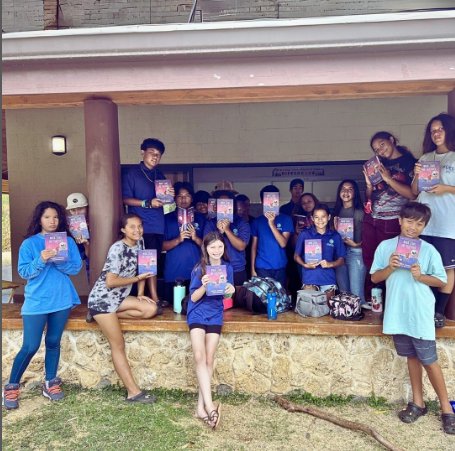 Remember back when you all supported my pre-order campaign for LEI AND THE FIRE GODDESS because Penguin would donate books to <a href="/PIDFoundation/">Partners in Development Foundation</a> ? Well...THEY DID IT!!! They donated 500 books to kids in Hawaiʻi! Thank you all so much for pre-ordering! Thank you Penguin for this gift!