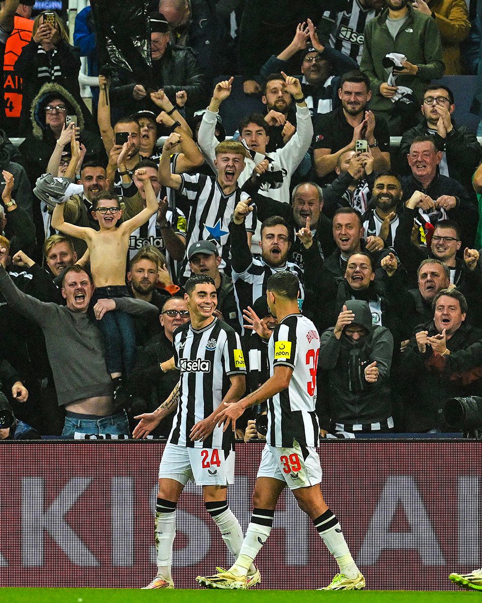 Miguel Almirón scores Newcastle's first Champions League goal since Alan Shearer 🥺