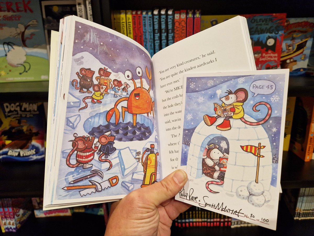 Page 45 Exclusive Limited Ed Bookplates Designed & Signed by @jabberworks & @philipreeve1 for ADVENTURE MICE: MICE ON THE ICE. They're very nice. Will be gone in a trice. Won't give you headlice. Honest! And we've MORE: page45.com/store/Philip-R… We Ship Worldwide!