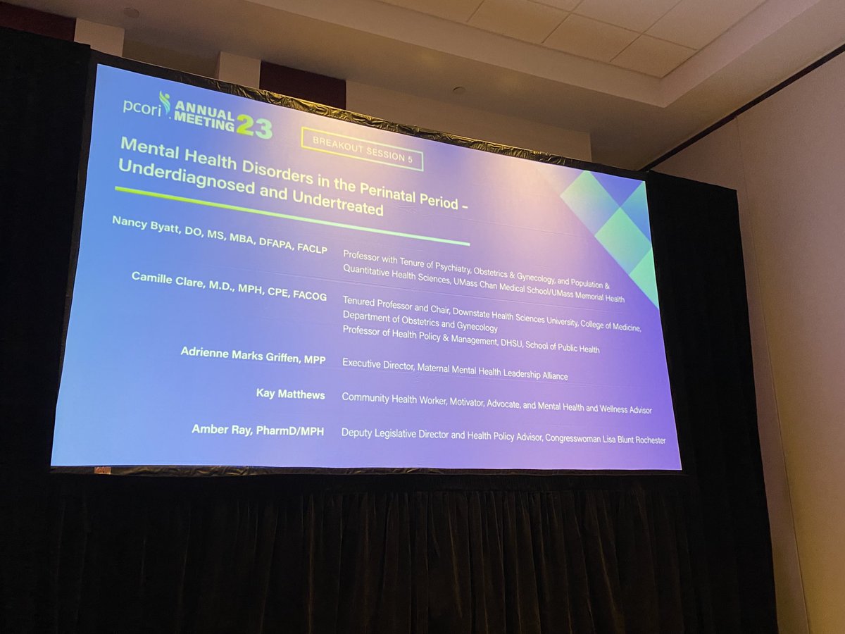 cclareMDMPH's tweet image. Thanks ⁦@PCORI⁩ for the opportunity to speak about perinatal mood and anxiety disorders ⁦@shadesofblueprj⁩ ⁦@nancybyatt⁩ ⁦@sunydownstate⁩ ⁦@DownstateSPH⁩ #PCORI2023