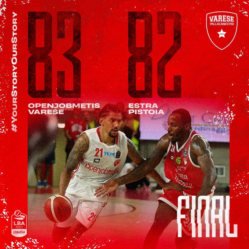 PallVarese's tweet photo. Con il cuore ma soprattutto con il vostro supporto la #Openjobmetis vince a Masnago, grazie biancorossi ❤️
FORZA VARESE 🧨⚪️🔴
#VarPis #NoiSiamoVarese #YourStoryOurStory https://t.co/9OFL0pcqb7