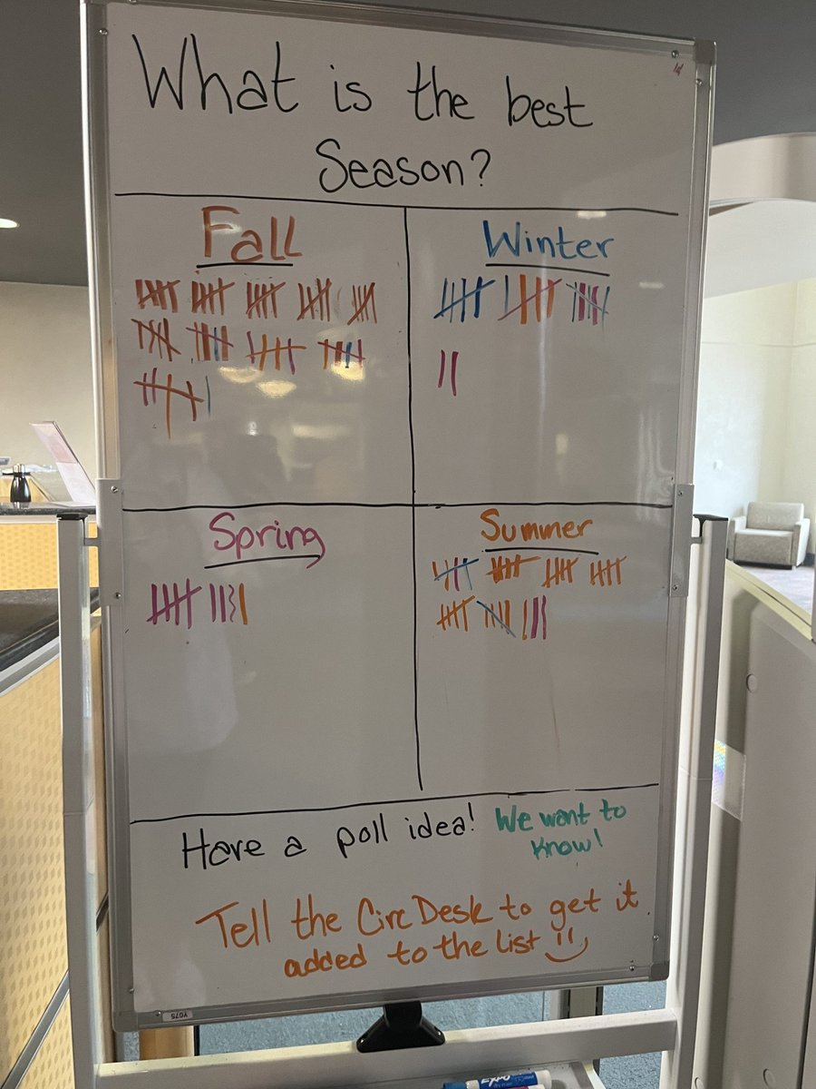 It's #whiteboardwednesday! What is the best season? 🍁❄️🌷☀️