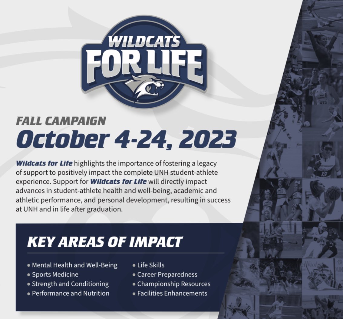 Now through October 24th, you can make a gift to this very important initiative that creates opportunities for our Student - Athletes, and helps them develop skills during their time at UNH that will serve them well beyond graduation. Click the link in our bio to donate today!