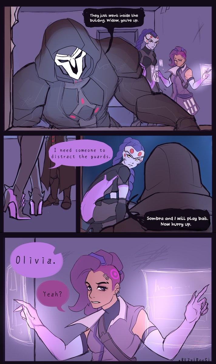 Grezzirossi's tweet photo. Spiby thingo. (Sombra is actually a simple creature) 
 
#spiderbyte #sombra #widowmaker https://t.co/pesoDokFqa